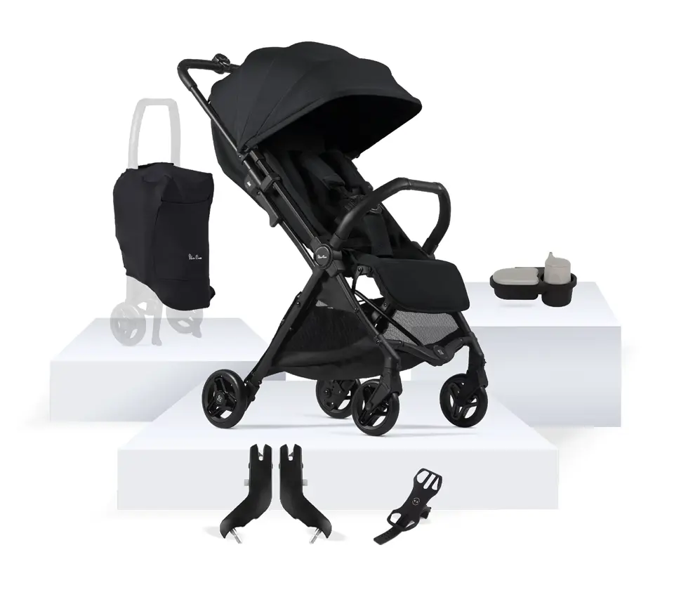 View Silver Cross Jet 5 Space Compact Stroller Accessory Bundle 7 piece information