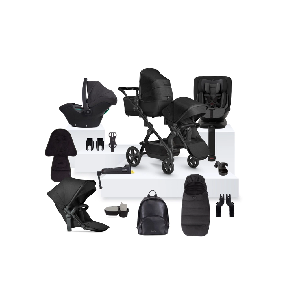 Wave 3 Single Double Travel System Ultimate Bundle Silver Cross UK