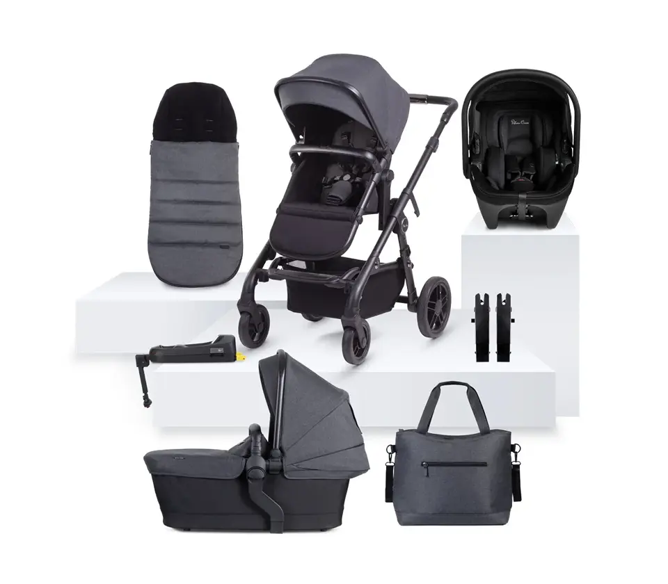 View Silver Cross Coast Flint Travel System Ultimate Bundle 10 piece information