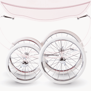Chrome spoked wheels