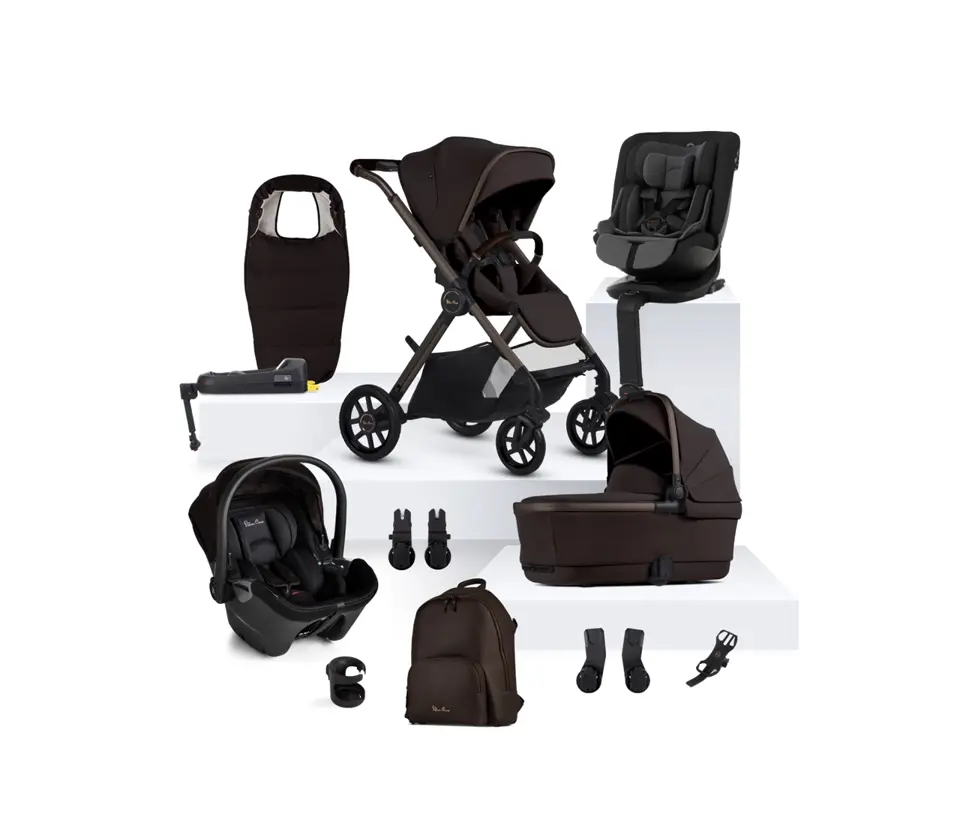 View Silver Cross Reef 2 SPECIAL EDITION Ganache Travel System Ultimate Motion Bundle 14 piece information