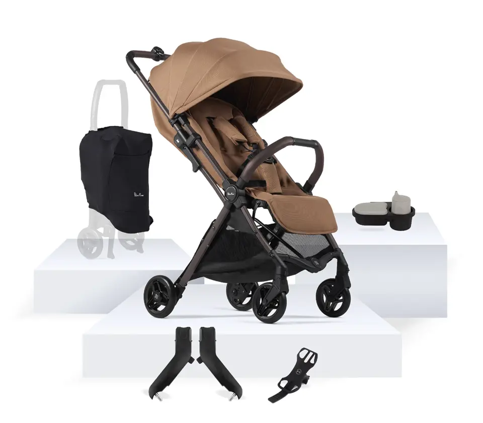 View Jet 5 Cinnamon Compact Stroller Universal Accessory Bundle 7 piece information