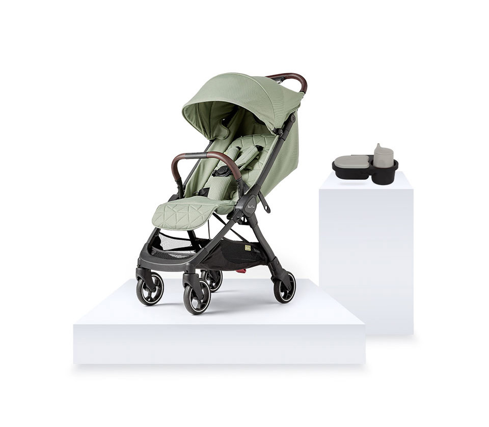 View Silver Cross Clic Sage Stroller with Snack Tray information