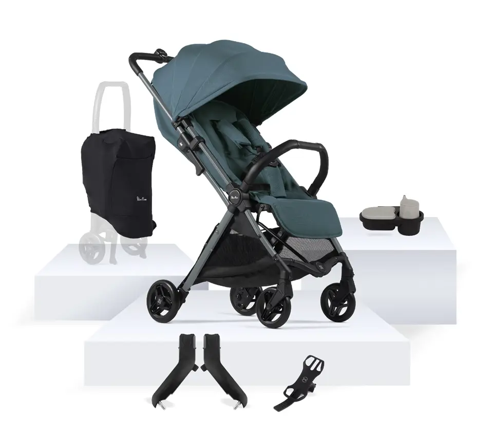 View Silver Cross Jet 5 Mineral Compact Stroller Universal Accessory Bundle 7 piece information