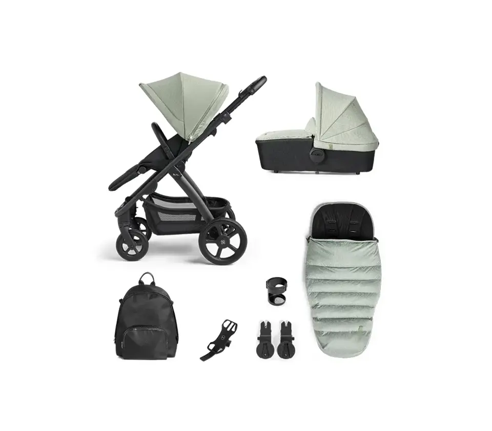 View Silver Cross Tide Sage Black Chassis and Accessory Pack Bundle information