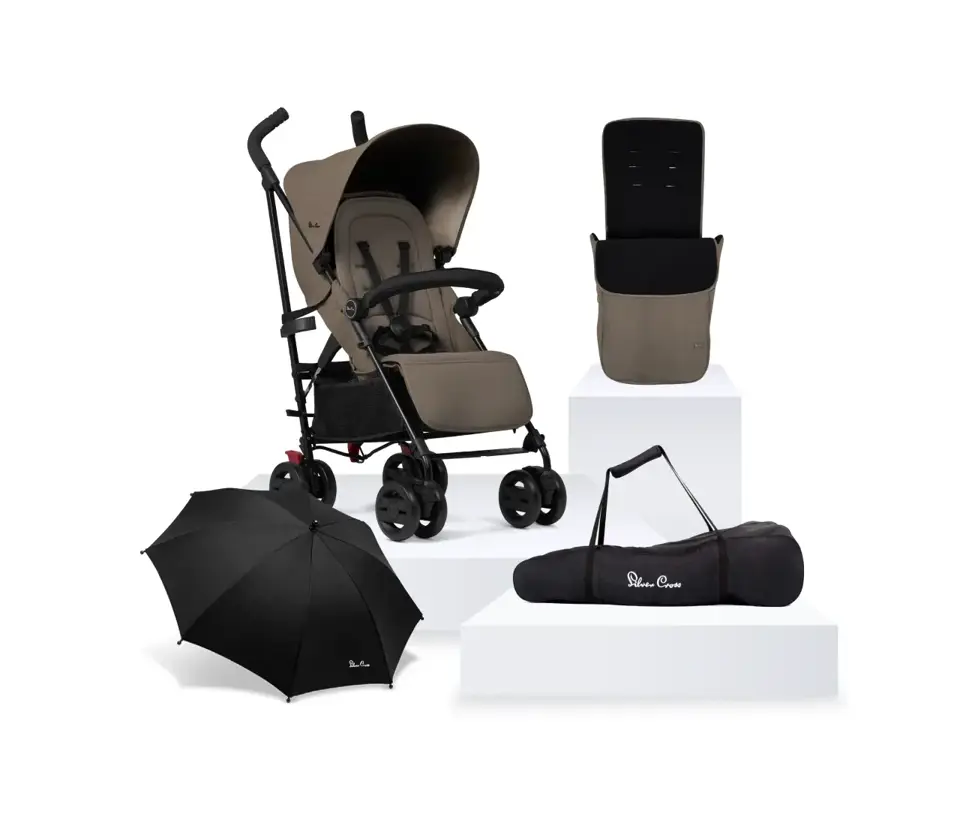 View Silver Cross Pop Cobble Stroller Accessory Bundle 4 piece information