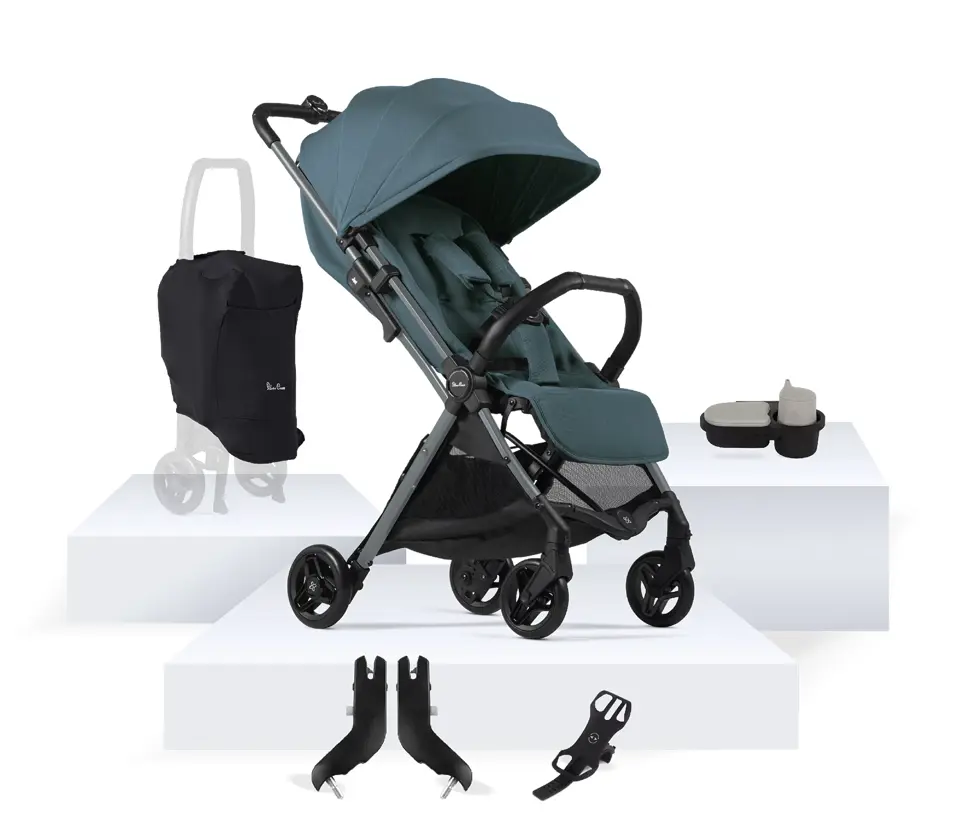 View Silver Cross Jet 5 Mineral Compact Stroller Accessory Bundle 7 piece information