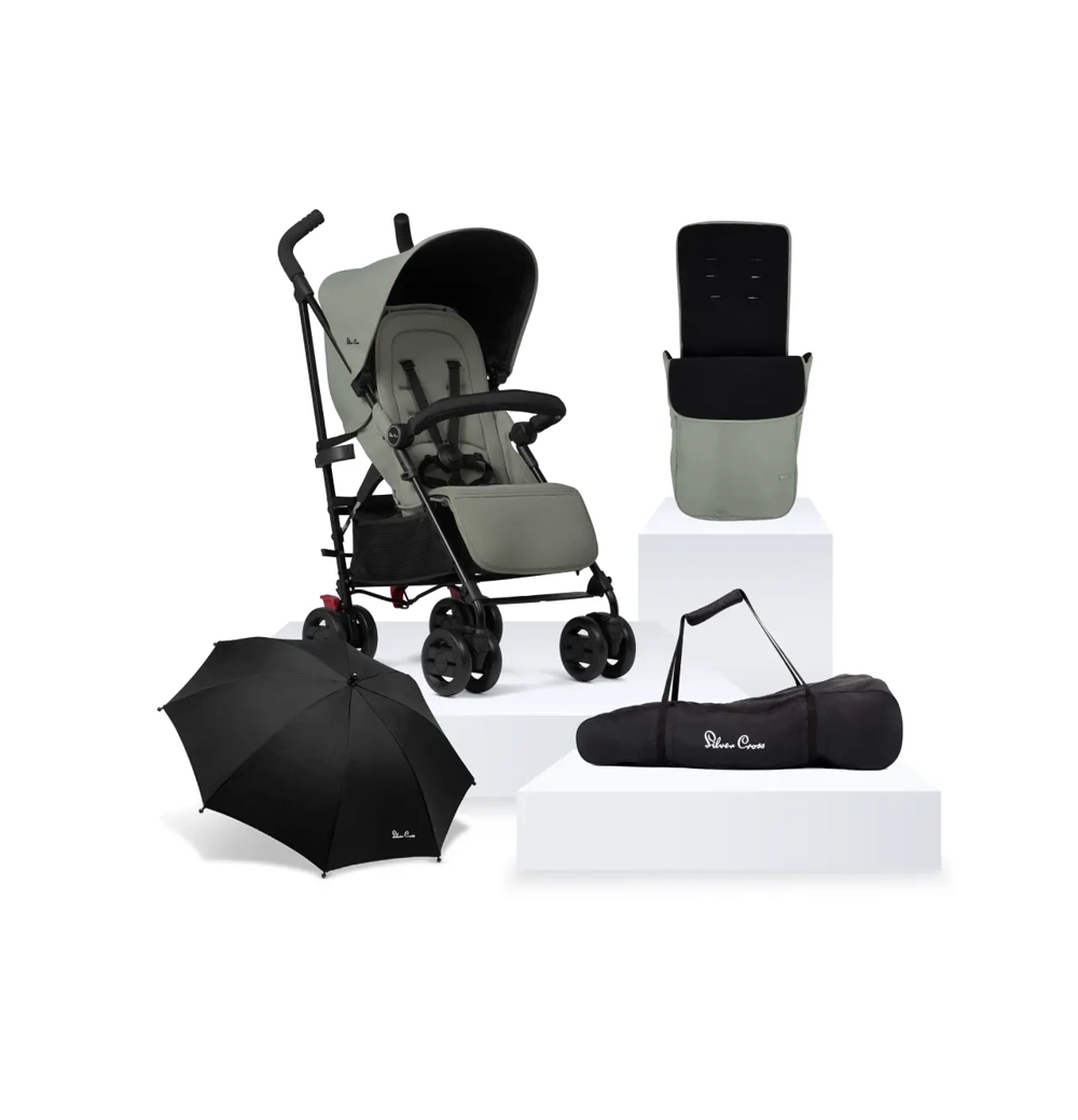 Silver Cross Pop Stroller Accessory Bundle Lightweight Buggy Silver Cross UK