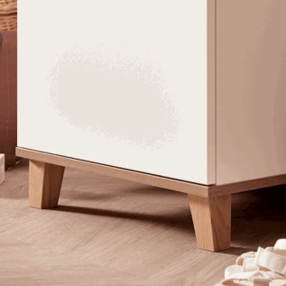 Solid oak feet