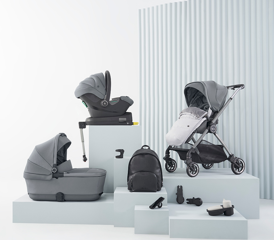 View Silver Cross Dune Glacier First Bed Carrycot Dream iSize Ultimate Pack Bundle information
