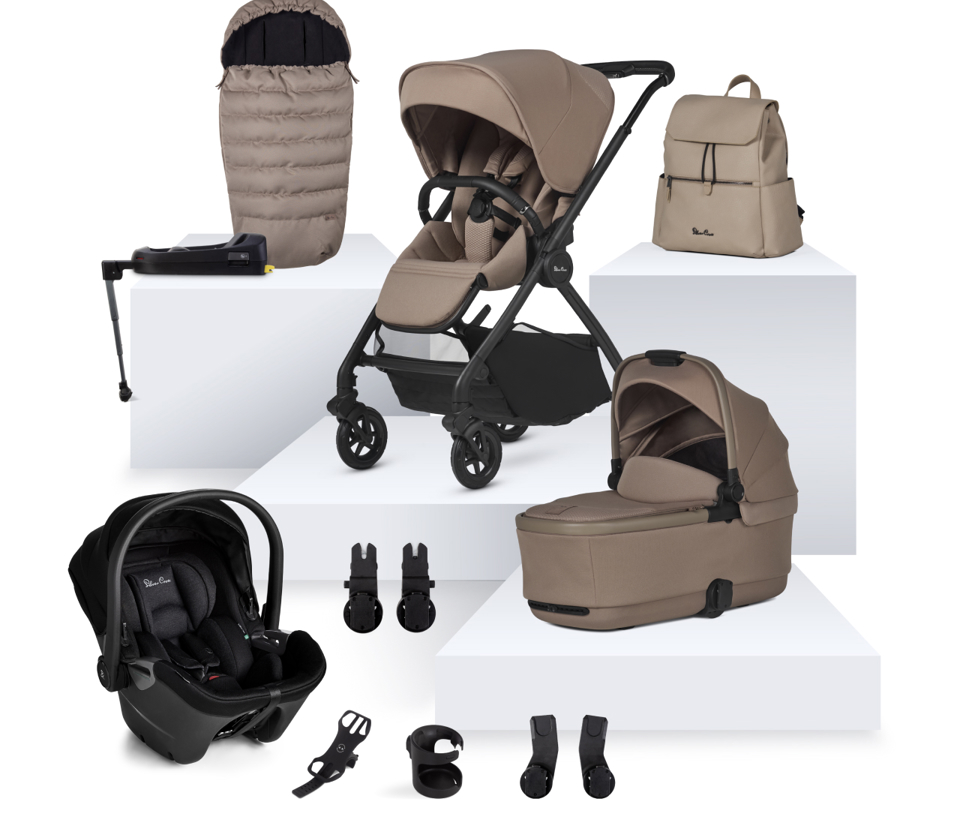 View Silver Cross Dune 2 Mocha Travel System Ultimate Bundle 12 piece information